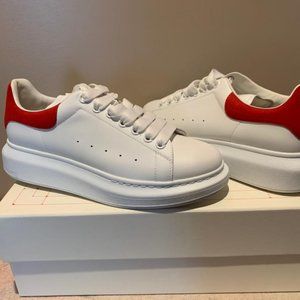 Alexander McQueen Suede & Leather Platform Sneakers Women PreOwned, Size 41 | 11